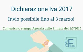 dichiarazione iva al 3 marzo